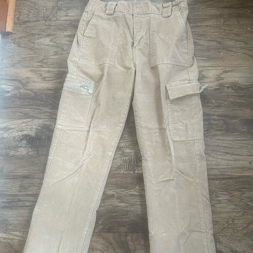 Corduroy khaki pants
